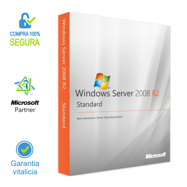 Windows Server 2008 R2 Standard Licencia Original para 1PC