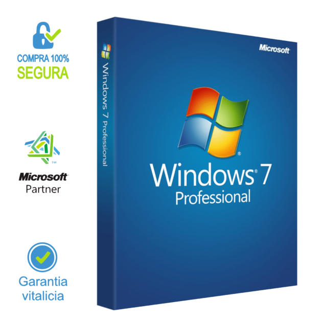 Windows 7 Pro Licencia para 1PC