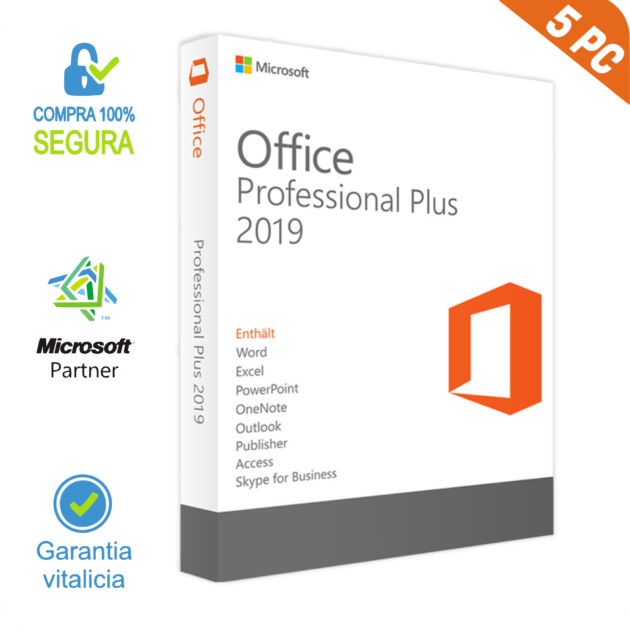 Office 2019 Pro Plus Licencia 5PC