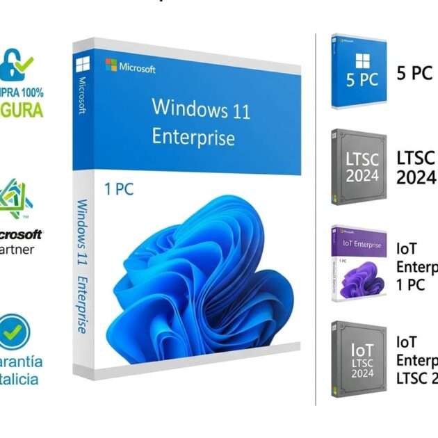 Licencia original de Windows 11 Enterprise, versiones LTSC 2024 e IoT Enterprise en Latinkeys, Microsoft Partner con garantía vitalicia.